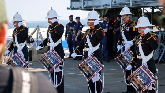 HMS Albion in Finland 1000 visitors fireman 23 may 2023 credit HMS Albion Twitter.jpg
