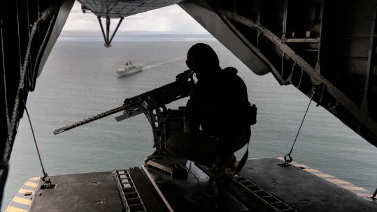 HMS Albion, Royal Marines and US Forces work on amphibious exercises in Scotland 14052021 CREDIT ROYAL NAVY