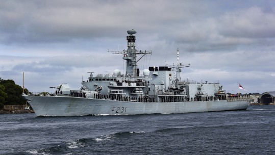 HMS Argyll departure