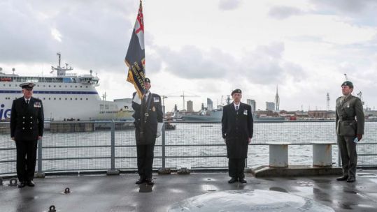 HMS Bristol Type 82 Destroyer decommissioning ceremony 28102020 CREDIT ROYAL NAVY