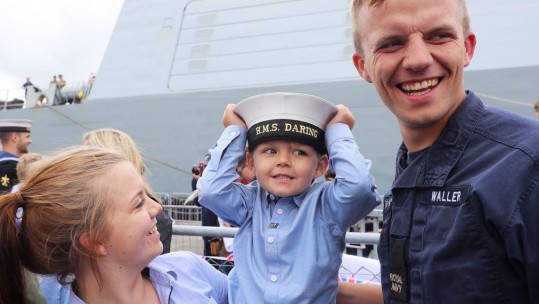 HMS Daring homecoming