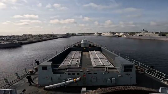 HMS Dauntless arriving into Naval Station Mayport Florida 210823 CREDIT ROYAL NAVY