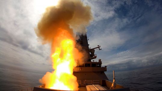 HMS Defender Sea Viper Exercise Formidable Shield 2019 CREDIT ROYAL NAVY