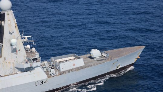 HMS Diamond in the Red Sea on Operation Prosperity Guardian 06012024 CREDIT MOD