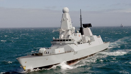 HMS Diamond In Aberdeen Visit