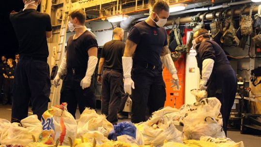 HMS Dragon Drugs Bust