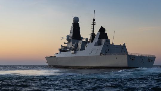 The warship is due to leave Portsmouth on a mission to protect the airspace around UK interests and allies