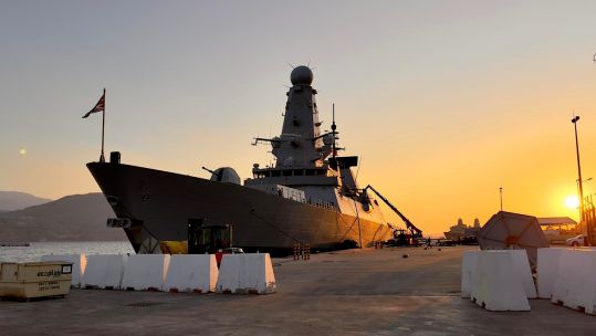 HMS Duncan in Greece 280824 CREDIT UK Defence Attache in Athens X