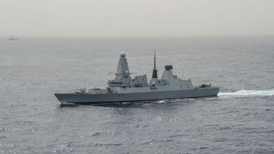 HMS Duncan spent two weeks on Exercise Mare Aperto off the coast of Italy (Picture: Royal Navy).