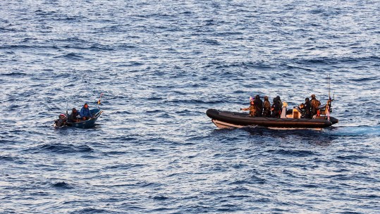 HMS Duncan rescue fishermen 050618 CREDIT RN