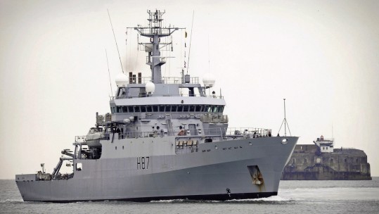 Royal Navy Warship Helps Rescue Stranded Yacht