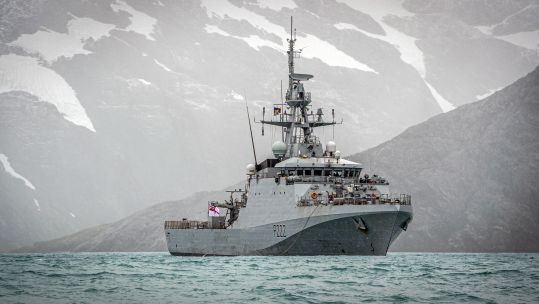 HMS Forth patrolling the waters of South Georgia (Picture: MOD).