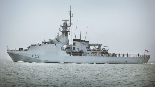 HMS Forth will act as the Islands' Protection Vessel (Picture: Royal Navy).