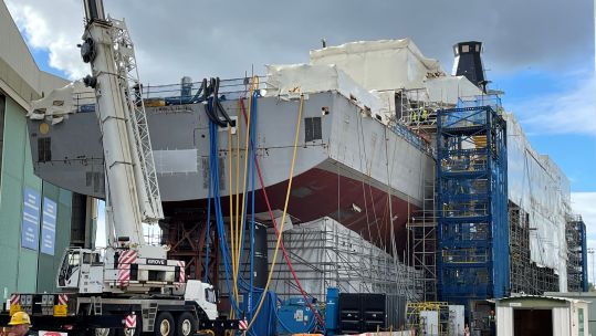 HMS Glasgow is currently being built at the BAE Systems shipyard in Govan