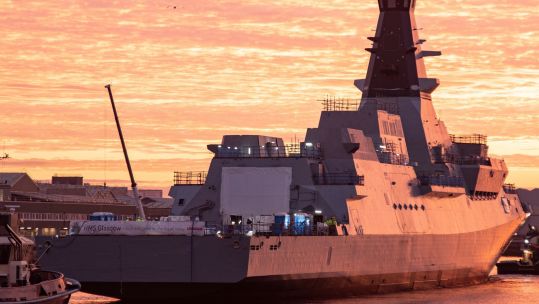 HMS Glasgow successfully takes float 03122022 CREDIT BAE Systems