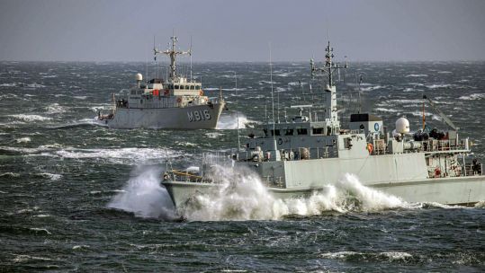 HMS Grimsby on NATO mission off Norway