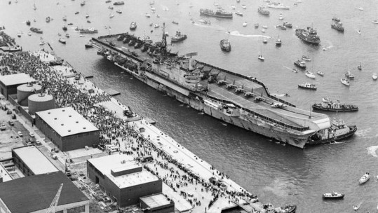 HMS Hermes To Sail Into The Sunset