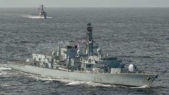 HMS Kent met with the US Navy Task Group in the Arctic Circle 050520 CREDIT MOD.jpg 