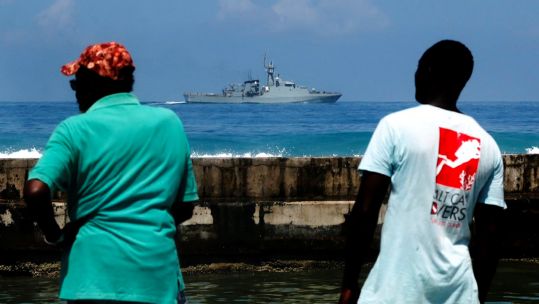 HMS Medway provided support to Turks and Caicos following Hurricane Fiona 24092022 CREDIT HMS Medway Twitter