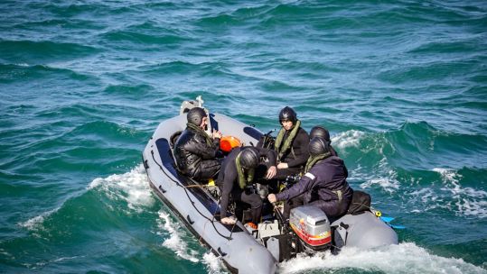 HMS Middleton's Seaboat Responding to a Mayday call 13072020 CREDIT ROYAL NAVY