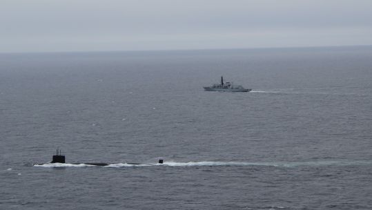 HMS Northumberland hunting submarines on Exercise Cutlass Fury (Picture: Royal Navy).