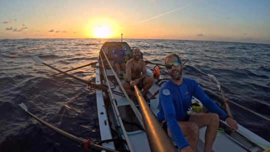HMS Oardacious just 100 Nautical miles away from finish line 160124 CREDIT MHS OARDACIOUS