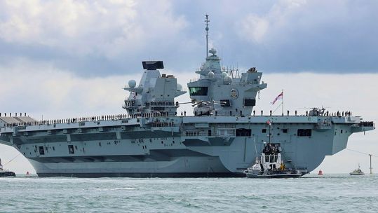 HMS Prince Of Wales Sailing from Portsmouth 01092023 CREDIT MOD