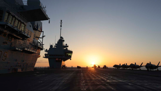 HMS Prince of Wales and the UK Carrier Strike Group completed Ex Joint Warrior CREDIT ROYAL NAVY
