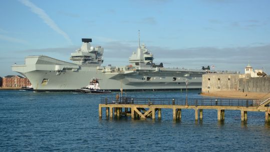 HMS Prince of Wales leaves Portsmouth for Carrier Strike Group 25 preparations 