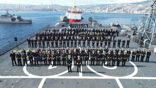 HMS Protector in Chile 040924 CREDIT HMS Protector