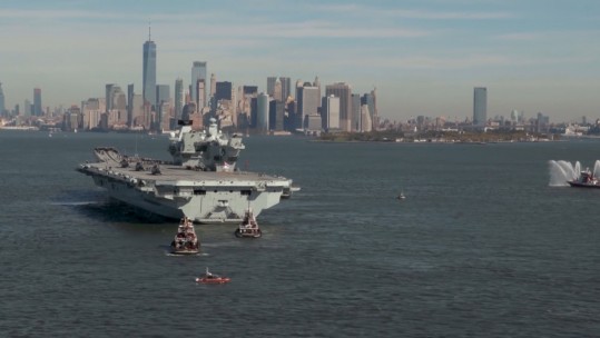 HMS Queen Elizabeth in New York (Picture: MOD).