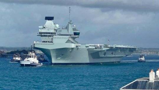 Royal Navy flagship HMS Queen Elizabeth