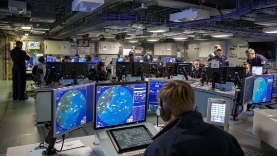 HMS Queen Elizabeth operations room during an exercise 2018 CREDIT ROYAL NAVY .jpg