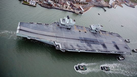 HMS Queen Elizabeth returns to Portsmouth base after completing global mission 09112021 CREDIT MOD.jpg