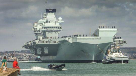 HMS Queen Elizabeth in action (Picture: Royal Navy).