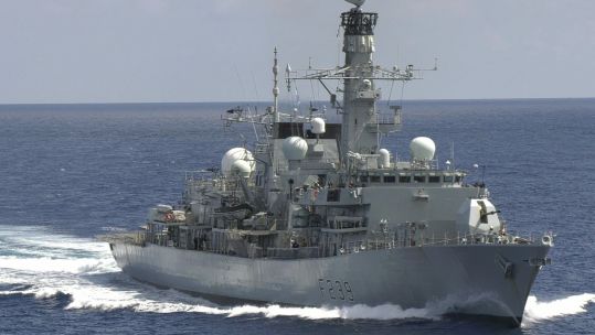 HMS Richmond has set sail for Falmouth to lead the Armed Forces Day celebration (Picture: HMS Richmond).