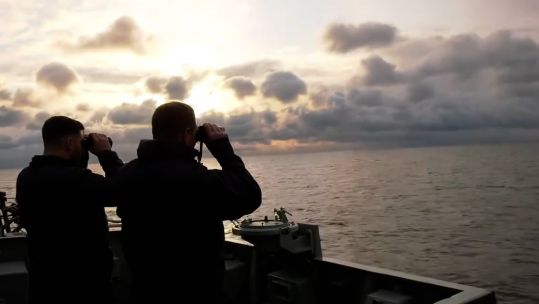 HMS Richmond remaining vigilant on patrol in the Baltic Sea 04122023 CREDIT HMS Richmond X