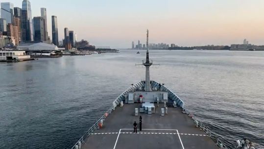 HMS Scott leaves New York 310523 CREDIT HMS SCOTT