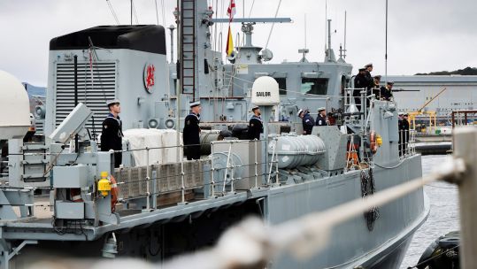 HMS Shoreham ends three-year Middle East mission with Clyde homecoming (Picture: Royal Navy).