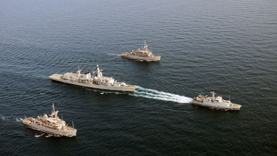 Cover image: The four ships spent two days on the exercise (Picture: Royal Navy).