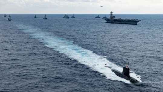 HMS Spey joins the large scale KEEN SWORD multi-national exercise off the coast of Japan 14112022 CREDIT Royal Navy, MOD Crown Copyright