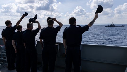 HMS Spey makes inaugural visit to India and visited Port Blair 23112023 CREDIT HMS Spey, Navy