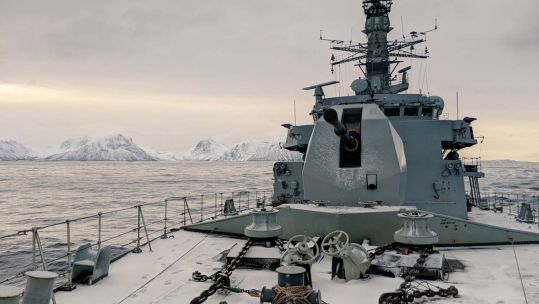 Cover image: HMS Sutherland during her Arctic training (Picture: Royal Navy).
