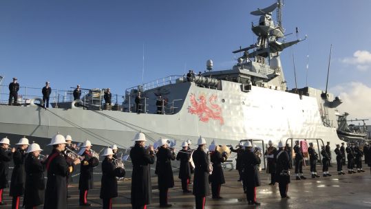 Cover image: HMS Tamar's commissioning ceremony (Picture: HMNB Portsmouth/Twitter).