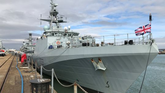Cover image: HMS Tamar in Portsmouth (Picture: Royal Navy).