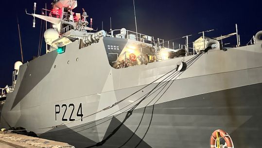 The Portsmouth-based HMS Trent has spent more than six months in a dry dock (Picture: Royal Navy)