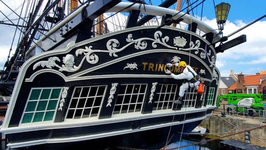 HMS Trincomalee's Refitted After Gilding CREDIT NATIONAL MUSEUM OF THE ROYAL NAVY