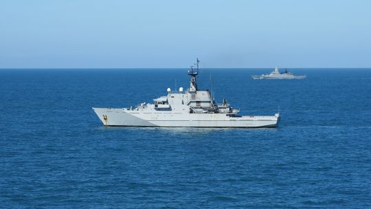 HMS Tyne shadows Russian ship in the English Channel and the North Sea 260320 CREDIT Royal Navy.jpg 