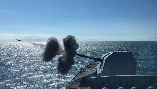 HMS Westminster Gunnery CREDIT ROYAL NAVY