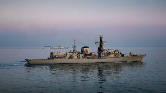 HMS Westminster With Chinese Destroyer Xian